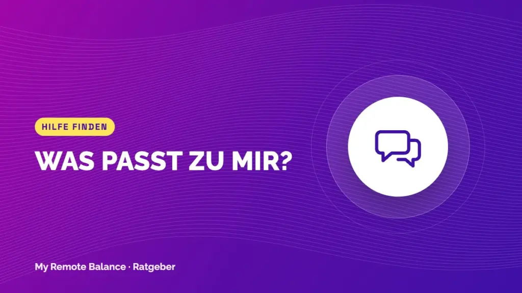 Psychologische Beratung oder Psychotherapie – was passt zu mir?