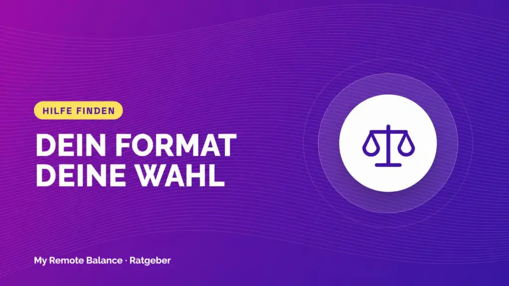 Waage als Symbol für die Wahl zwischen Einzelsitzung und Paket bei der Neuausrichtung der Selbstständigkeit.