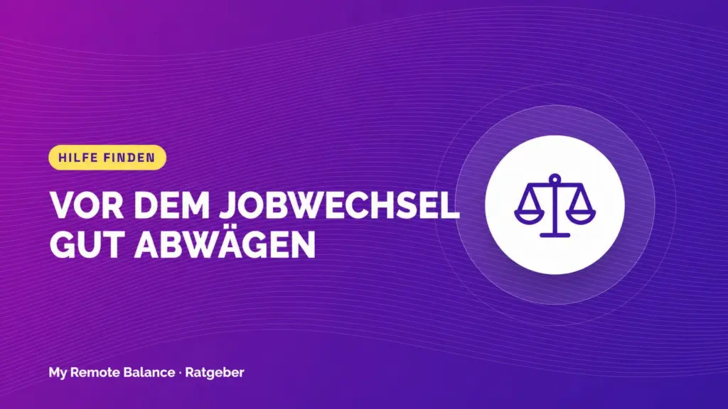 Illustration einer Waage zur Frage, ob vor einem Jobwechsel eine Einzelsitzung oder ein Beratungspaket passt.