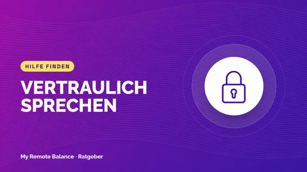 Titelbild zur Vertraulichkeit psychologischer Onlineberatung mit einem Schloss als Symbol.