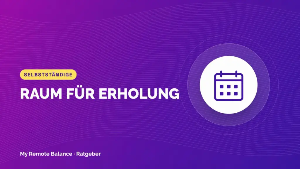 Kalendersymbol zur Planung von Arbeitszeit und Erholung bei schwankenden Aufträgen.